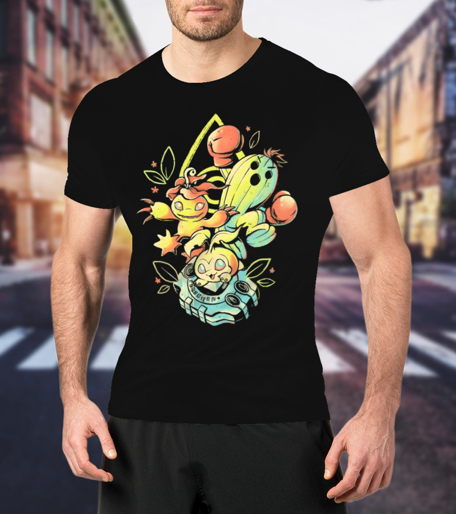 Tanemon Palmon Togemon Retro Digivice T-Shirt