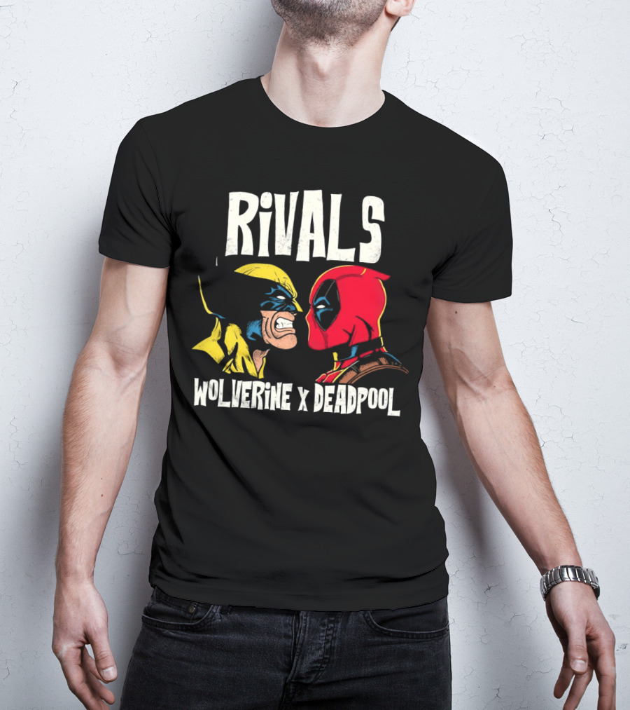 Rivals Wolverine X Deadpool Faceoff T-Shirt