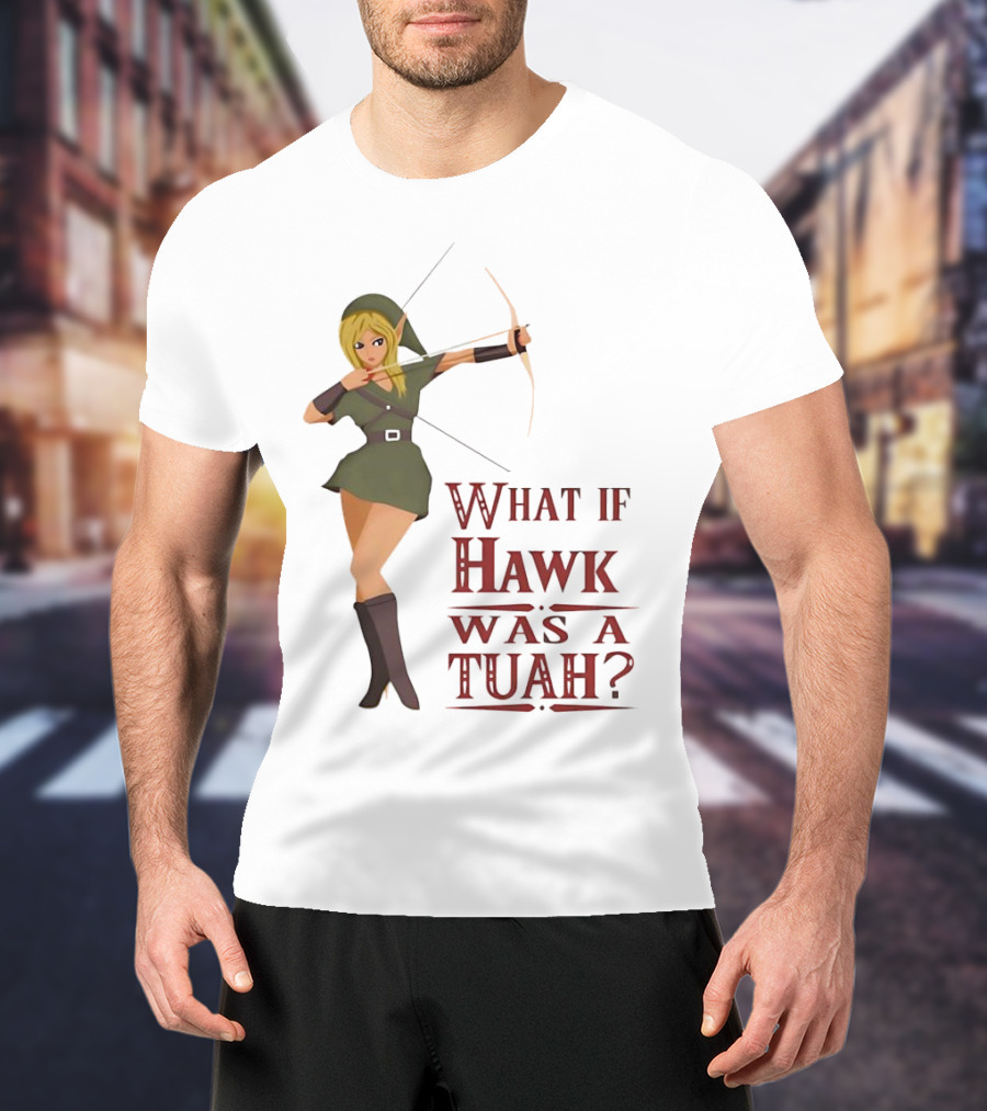 What If Hawk Was A Tuah? Zelda Archer In Green Tunic T-Shirt