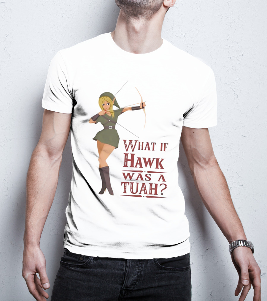 What If Hawk Was A Tuah? Zelda Archer In Green Tunic T-Shirt