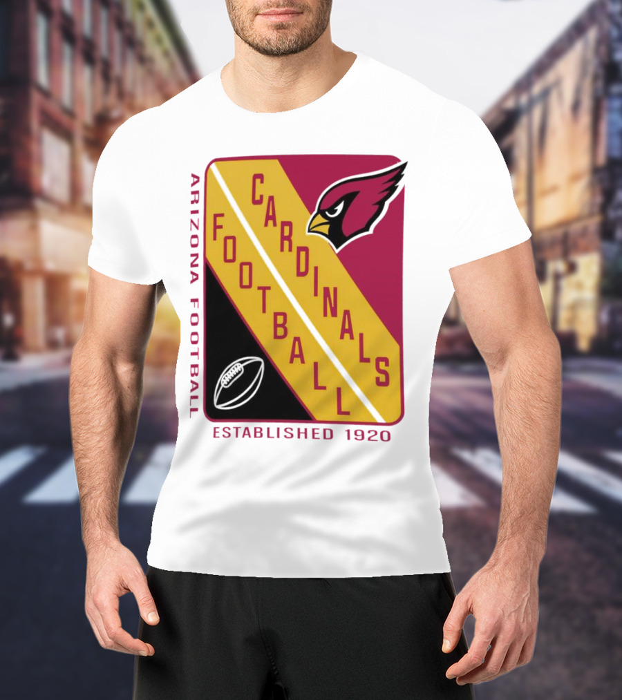 Arizona Cardinals Football Established 1920 Starter Shield T-Shirt