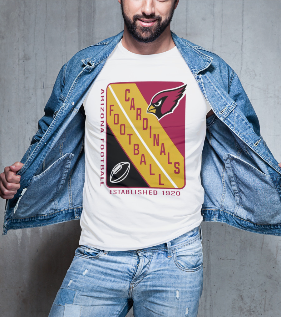 Arizona Cardinals Football Established 1920 Starter Shield T-Shirt