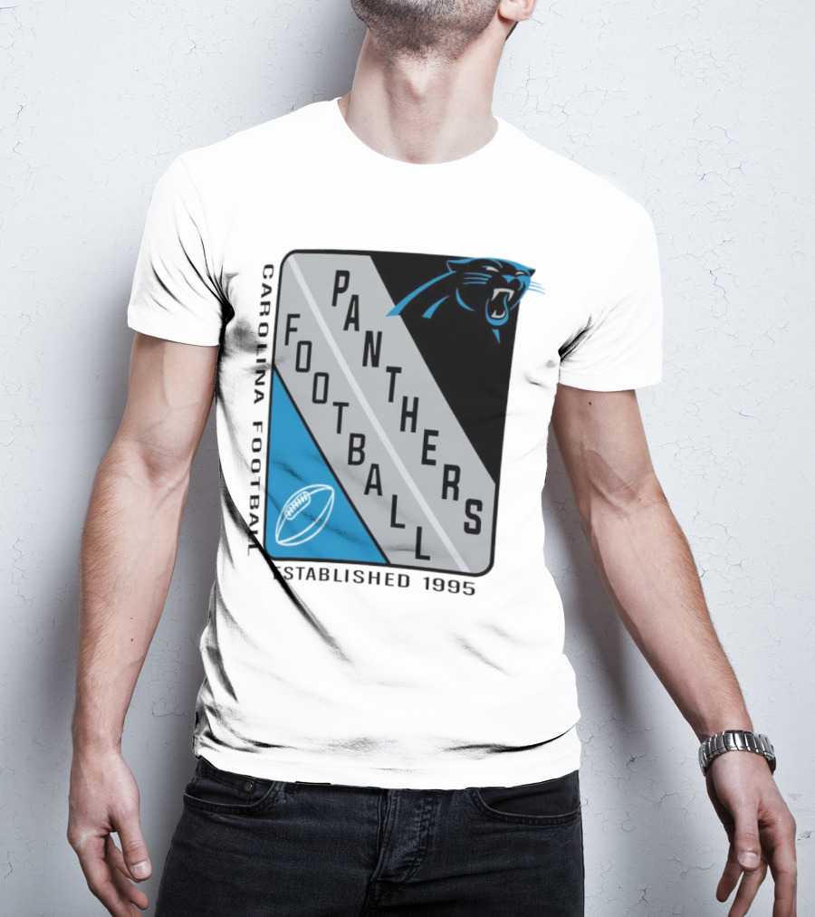 Carolina Panthers Football Shield Established 1995 T-Shirt