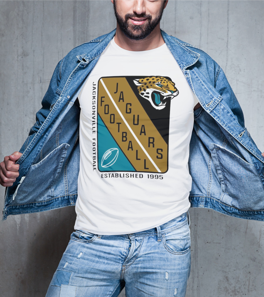 Jacksonville Jaguars Football Established 1995 Jaguars Football T-Shirt