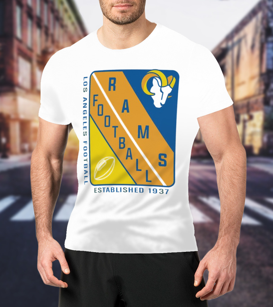 Los Angeles Rams Football Established 1937 T-Shirt