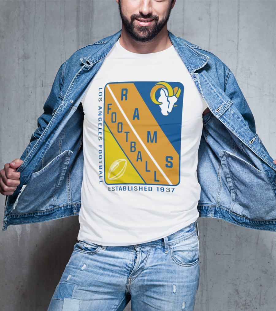 Los Angeles Rams Football Established 1937 T-Shirt