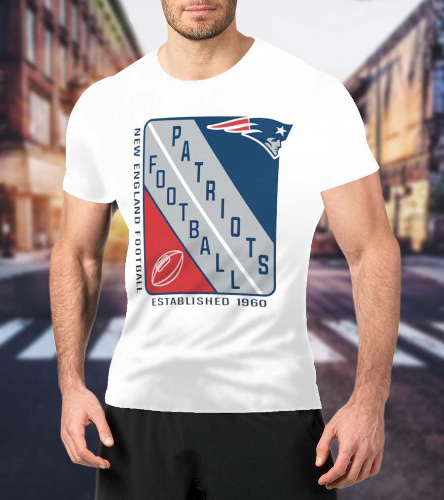 New England Patriots Football Established 1960 Shield T-Shirt