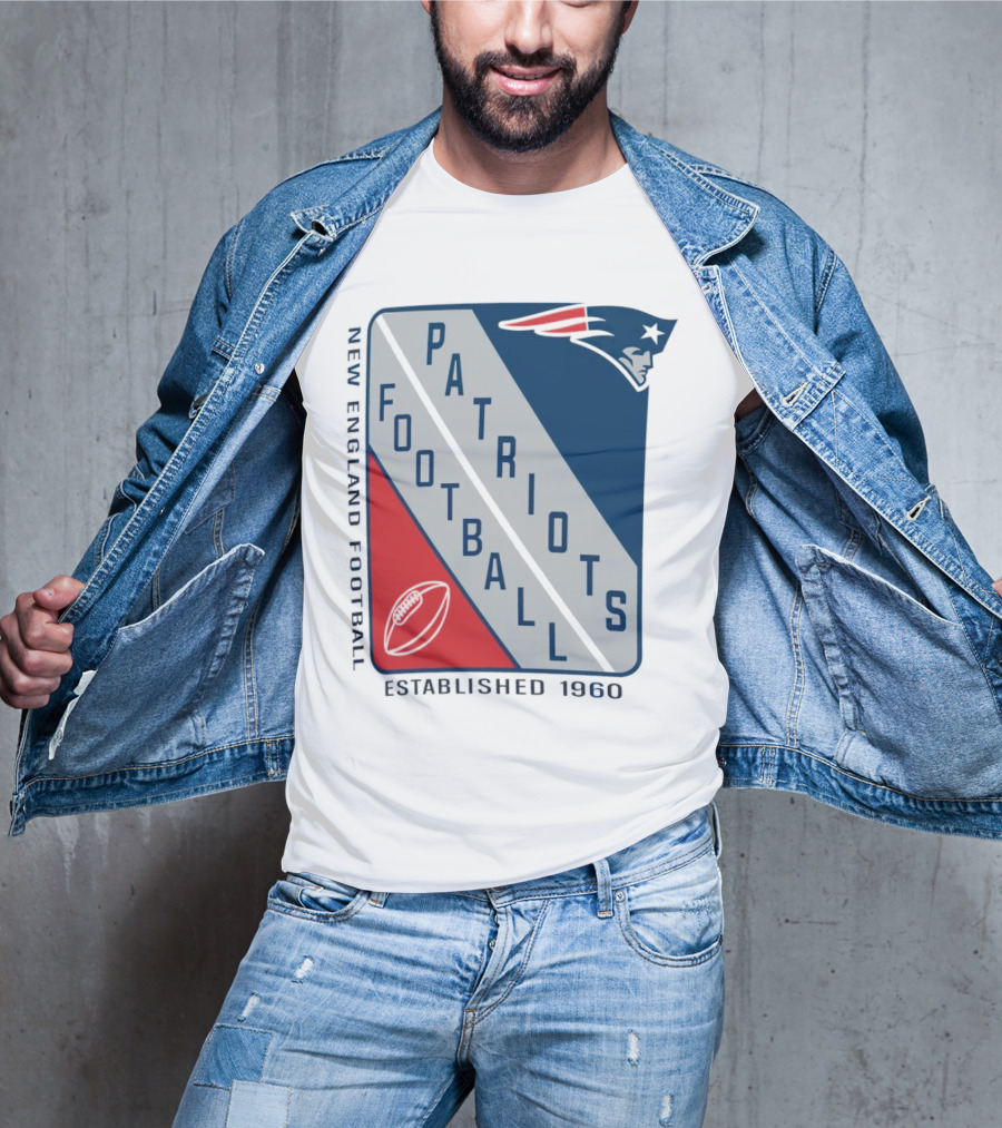 New England Patriots Football Established 1960 Shield T-Shirt