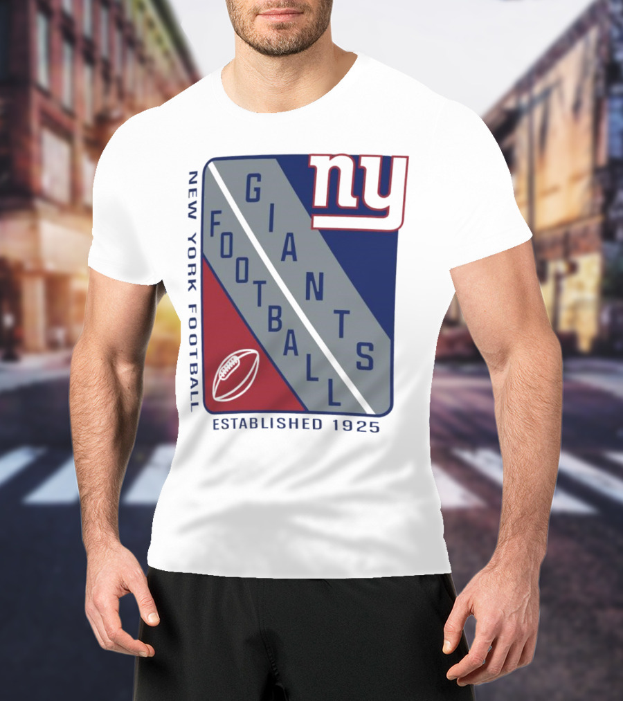 New York Giants Football Shield Established 1925 Logo Ny T-Shirt