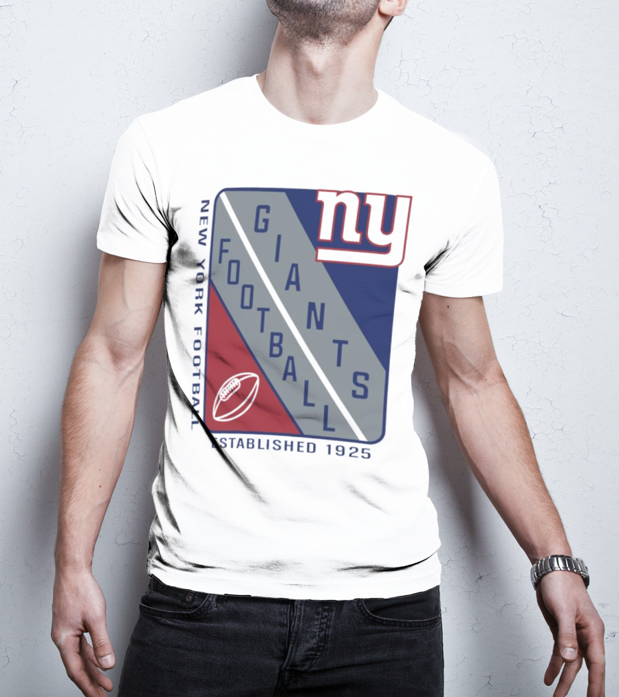 New York Giants Football Shield Established 1925 Logo Ny T-Shirt