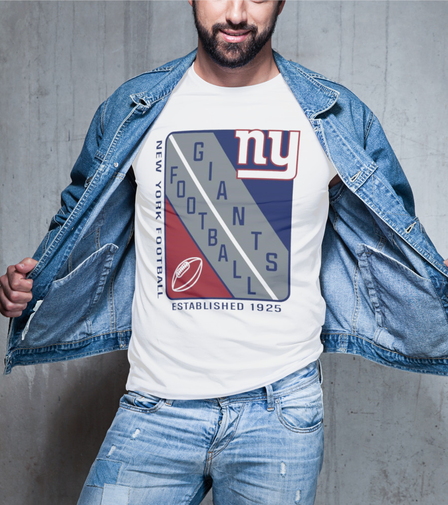 New York Giants Football Shield Established 1925 Logo Ny T-Shirt