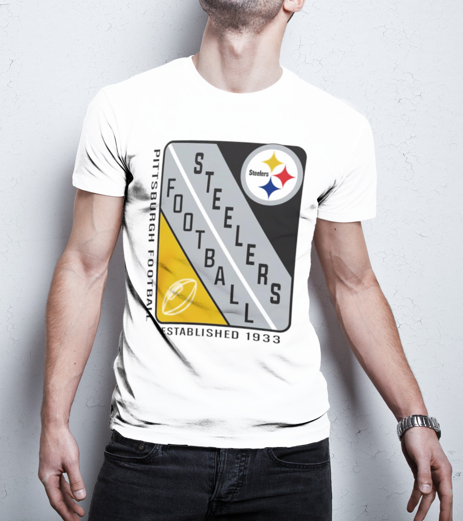 Pittsburgh Steelers Football Established 1933 Shield T-Shirt