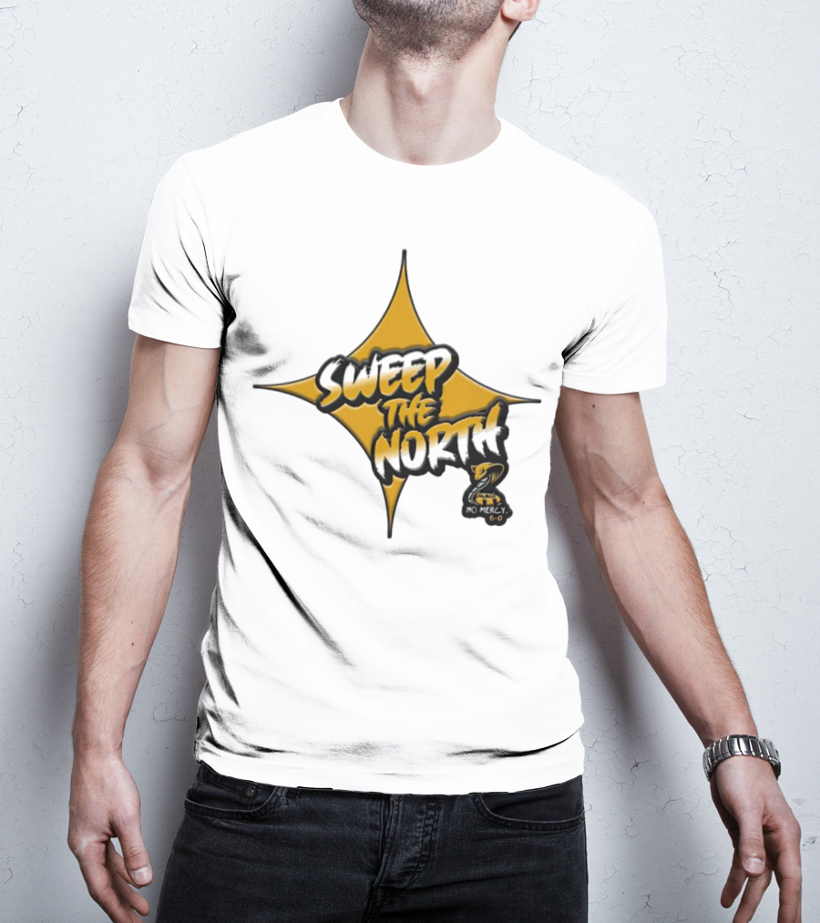 Pittsburgh Steelers Sweep The North 6-0 No Mercy Star T-Shirt