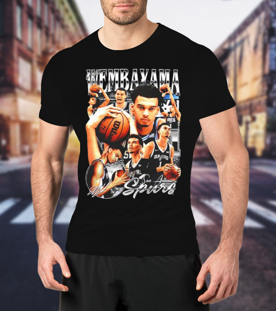 Wembanyama San Antonio Spurs 1 Basketball T-Shirt