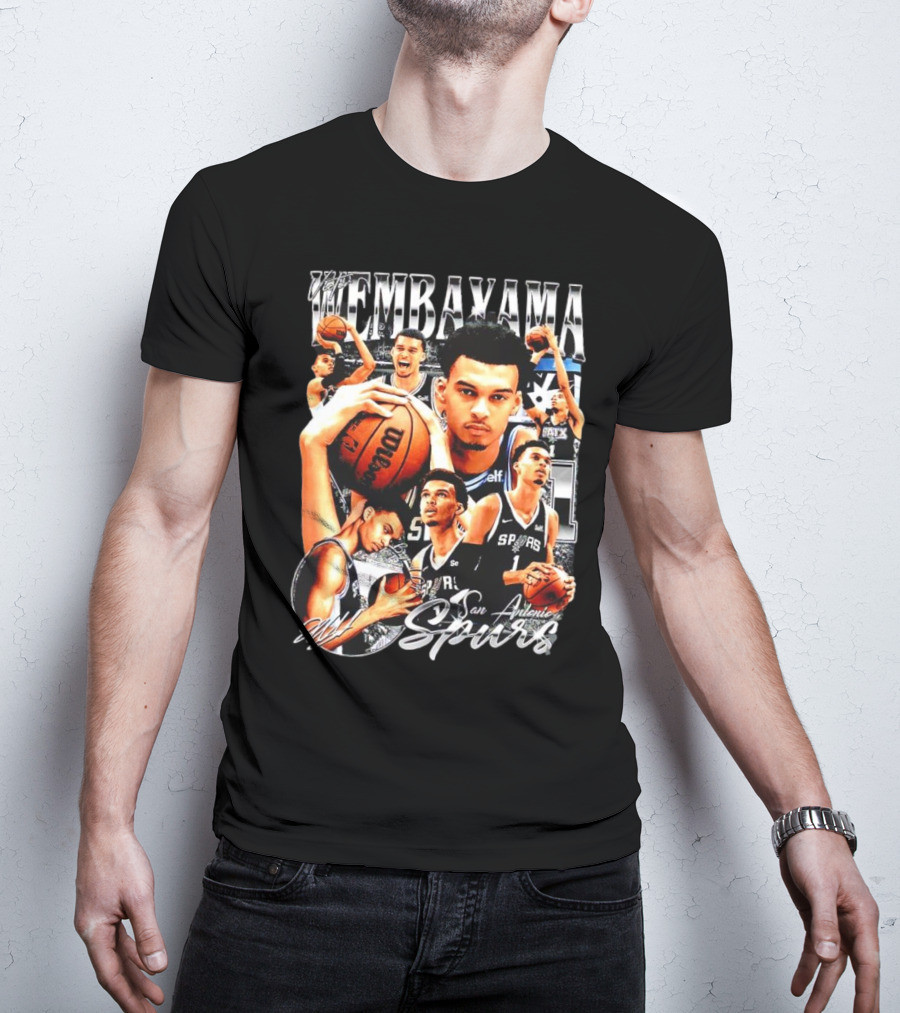 Wembanyama San Antonio Spurs 1 Basketball T-Shirt