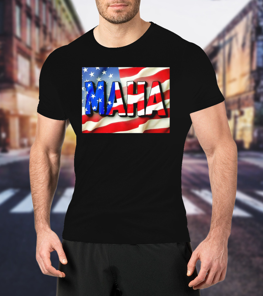 MAHA American Flag USA Patriotic Banner T-Shirt