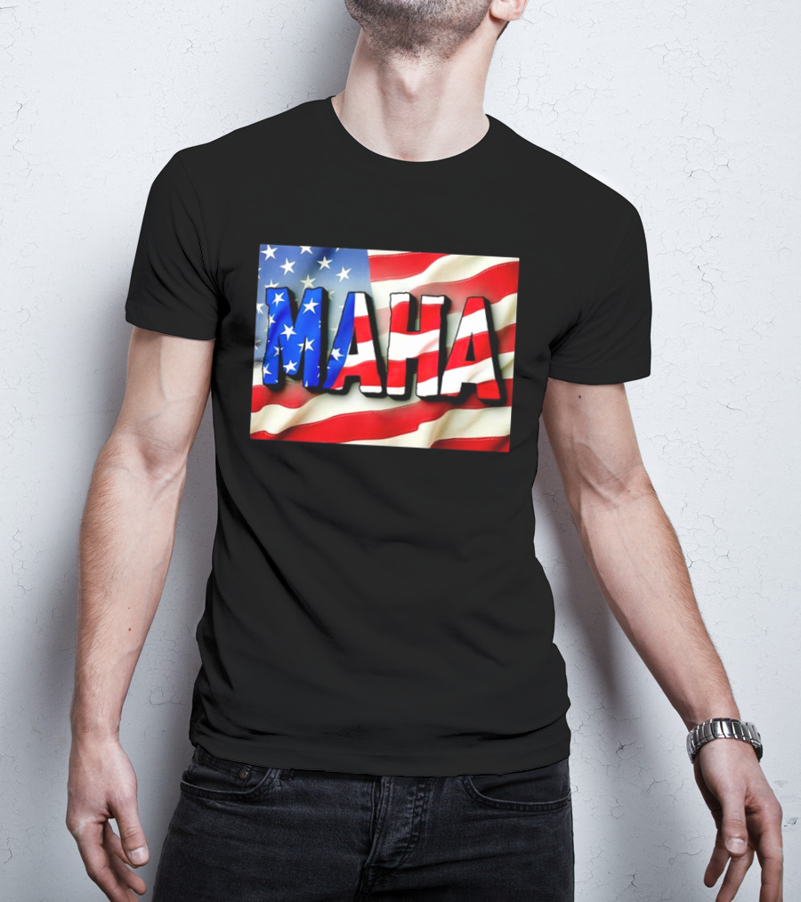 MAHA American Flag USA Patriotic Banner T-Shirt