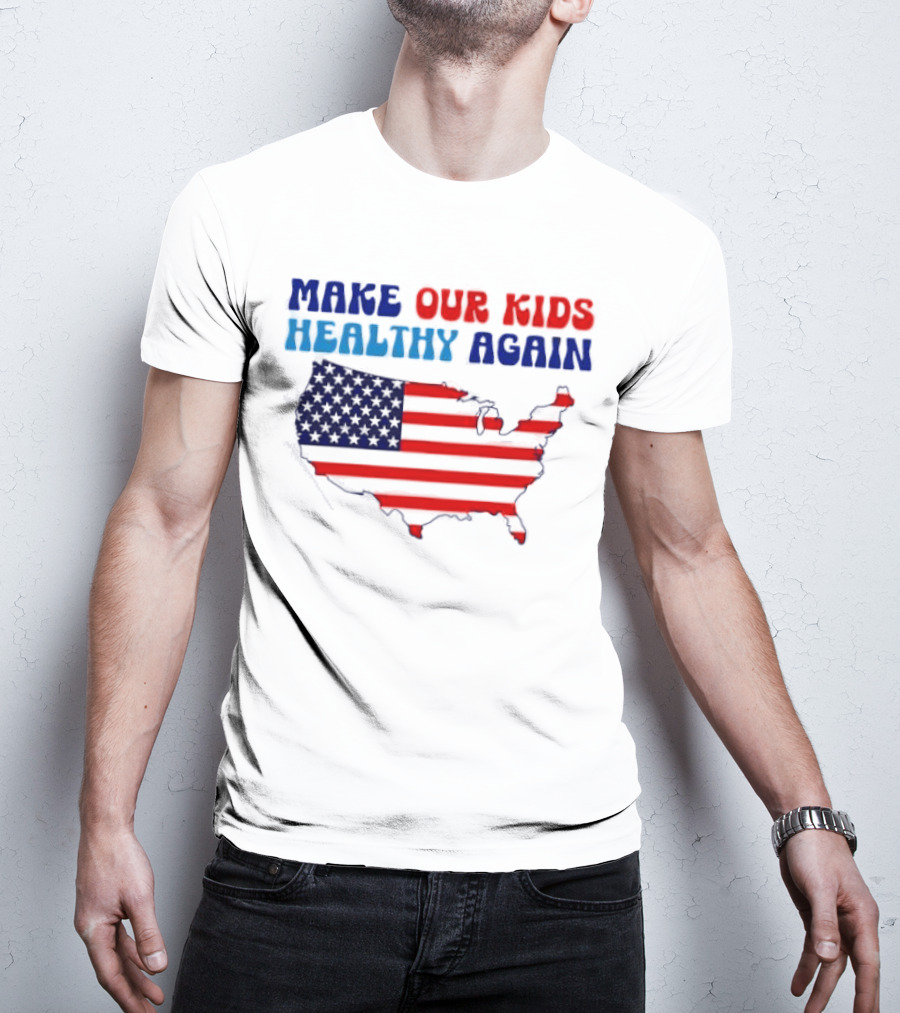 Make Our Kids Healthy Again United States Map T-Shirt