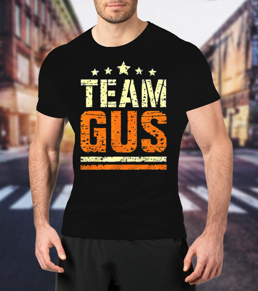 Team Gus Retro Vintage Style Stars T-Shirt