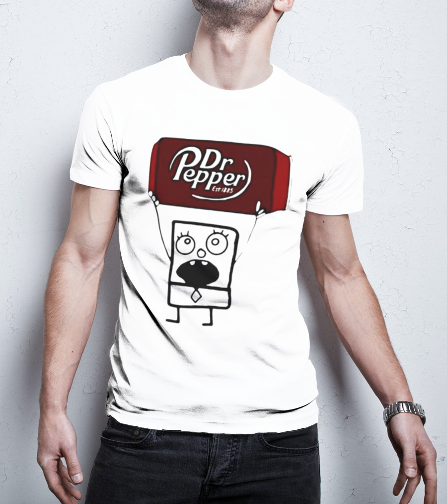 Dr Pepper Est 1885 Character Holding Red Can T-Shirt