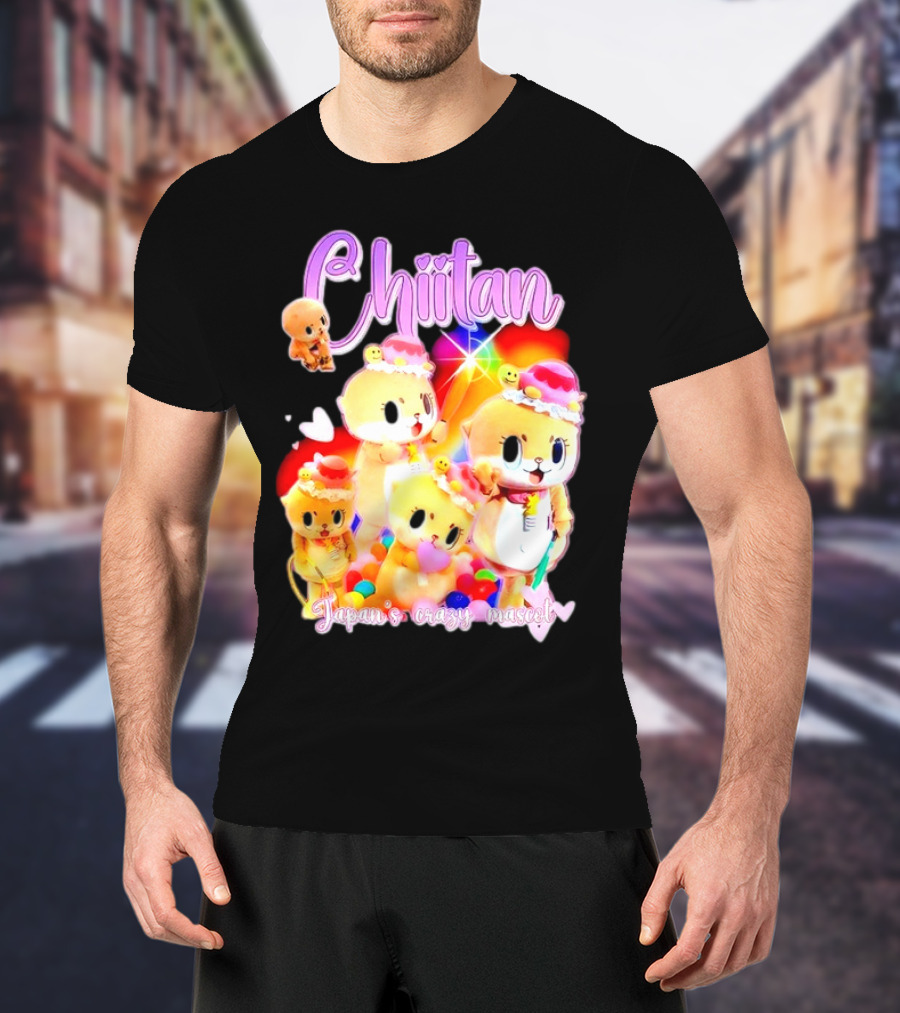 Chiitan Japan's Crazy Mascot Hinged Tweets T-Shirt