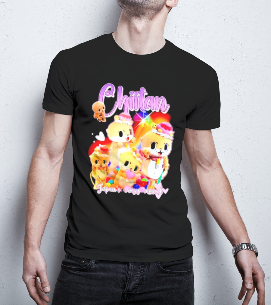 Chiitan Japan's Crazy Mascot Hinged Tweets T-Shirt