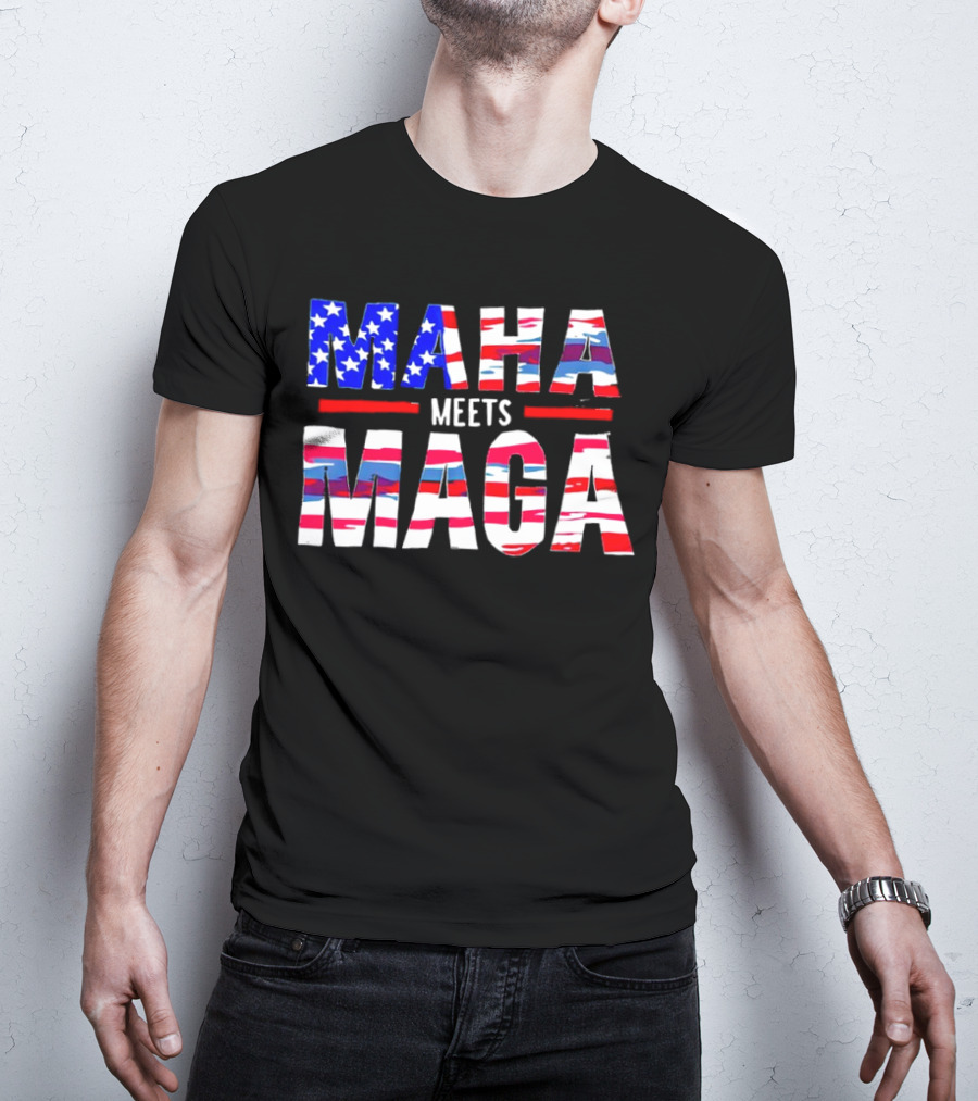 MAHA Meets MAGA US Flag T-Shirt