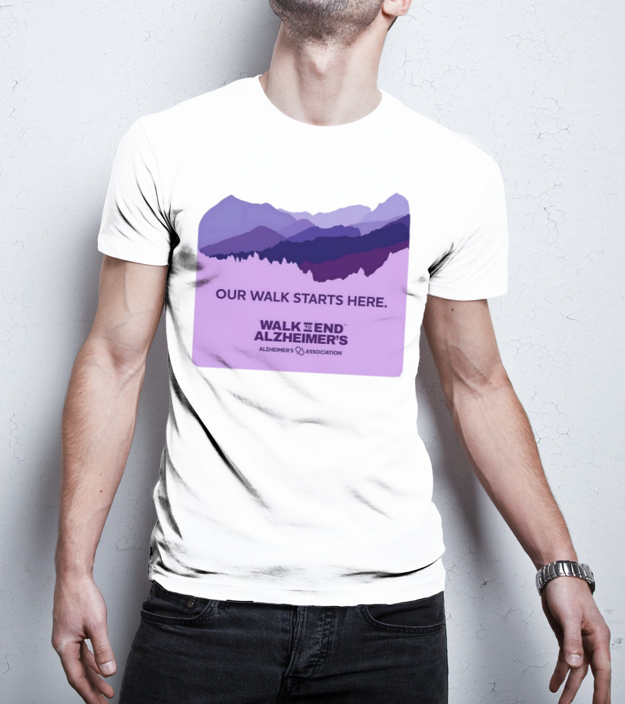 Our Walk Starts Here Walk To End Alzheimer’s Alzheimer's Association T-Shirt
