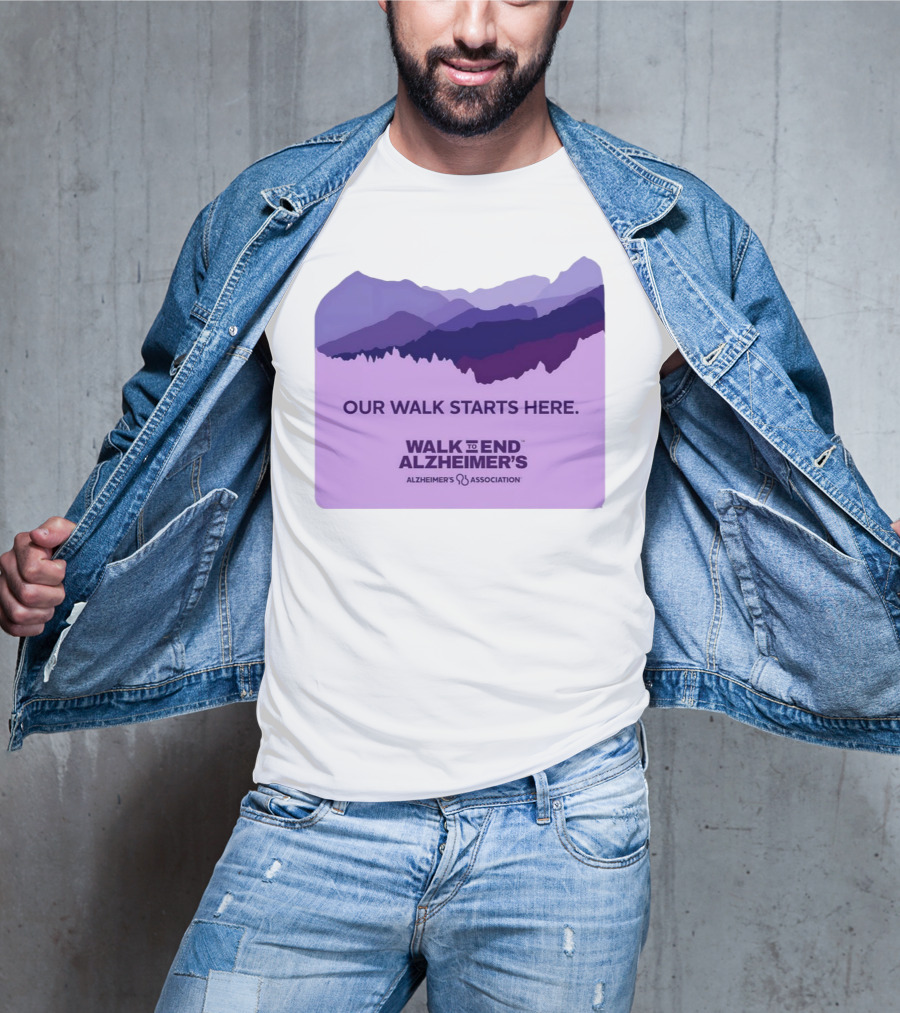 Our Walk Starts Here Walk To End Alzheimer’s Alzheimer's Association T-Shirt