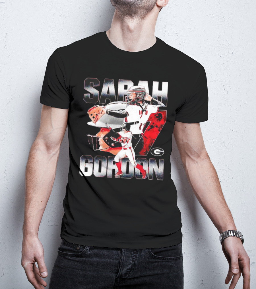 Sarah Gordon 7 Georgia Bulldogs T-Shirt