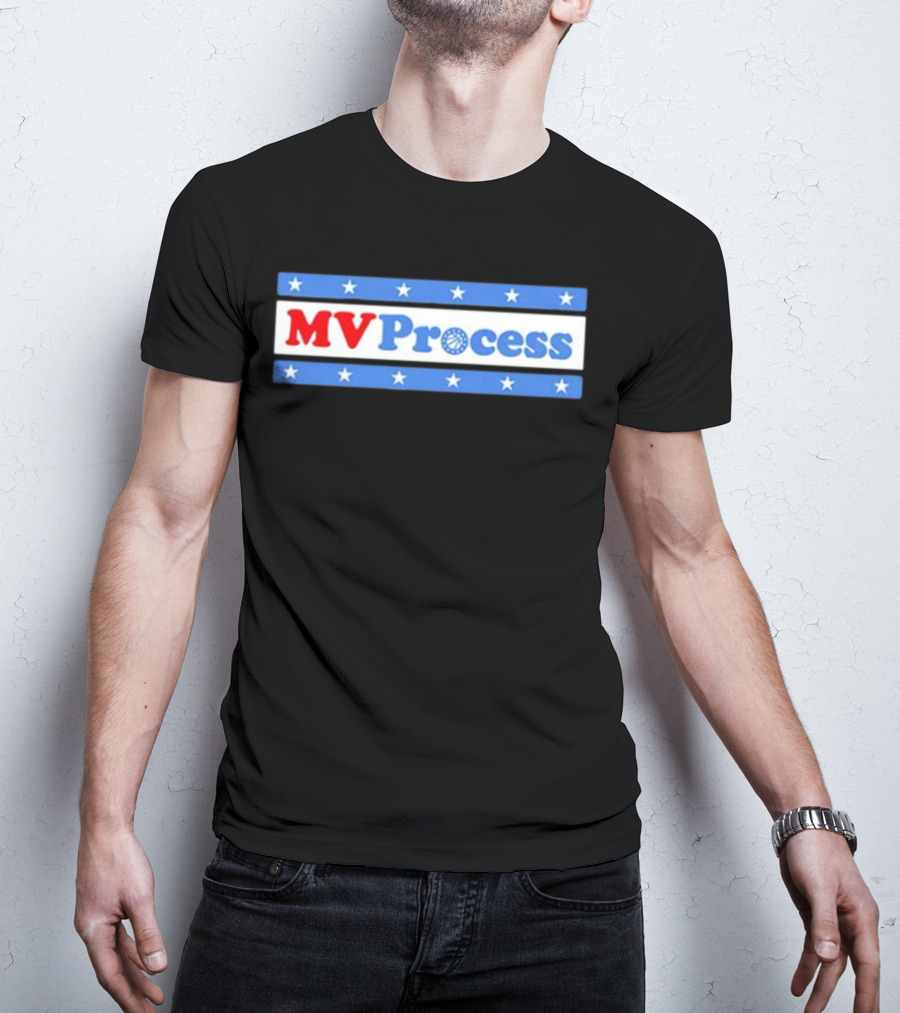 Philadelphia Basketball MVProcess Stars And Hoops T-Shirt