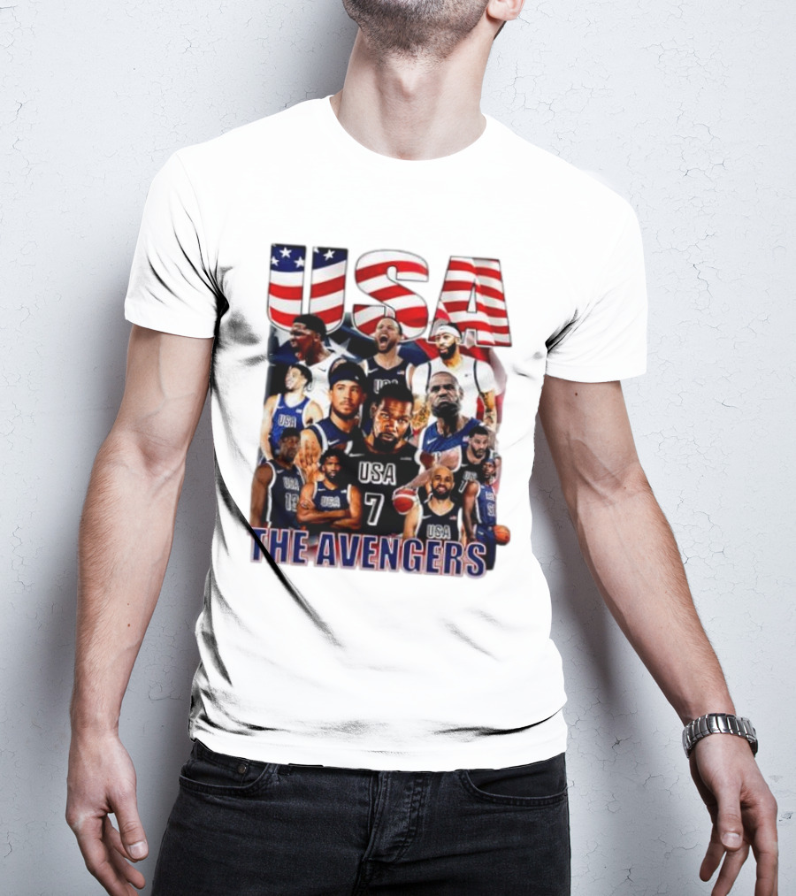 USA The Avengers All Team Players Basketball Stars T-Shirt