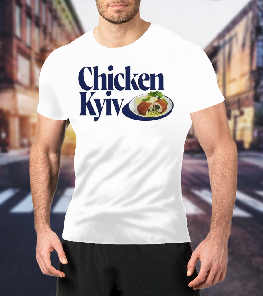 Chicken Kyiv Plate With Stuffed Cutlet And Greens T-Shirt
