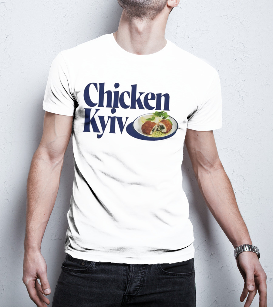 Chicken Kyiv Plate With Stuffed Cutlet And Greens T-Shirt