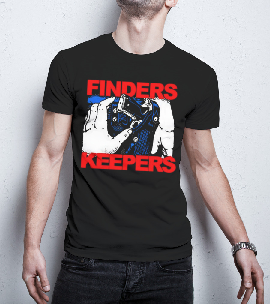 Finders Keepers Gun In Holster Pop T-Shirt
