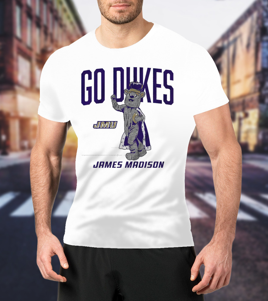 James Madison Dukes JMU Go Dukes Mascot T-Shirt