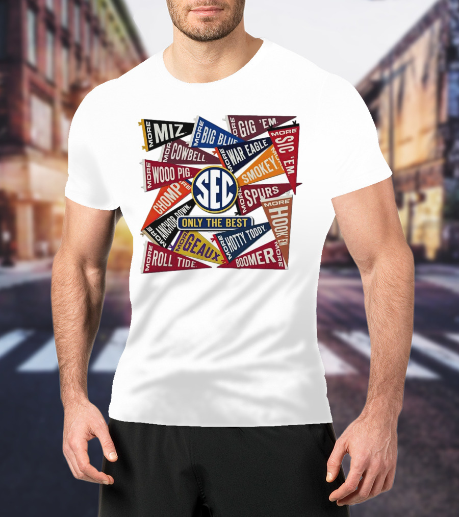 SEC Only The Best Mizzou Tigers More Pennants T-Shirt
