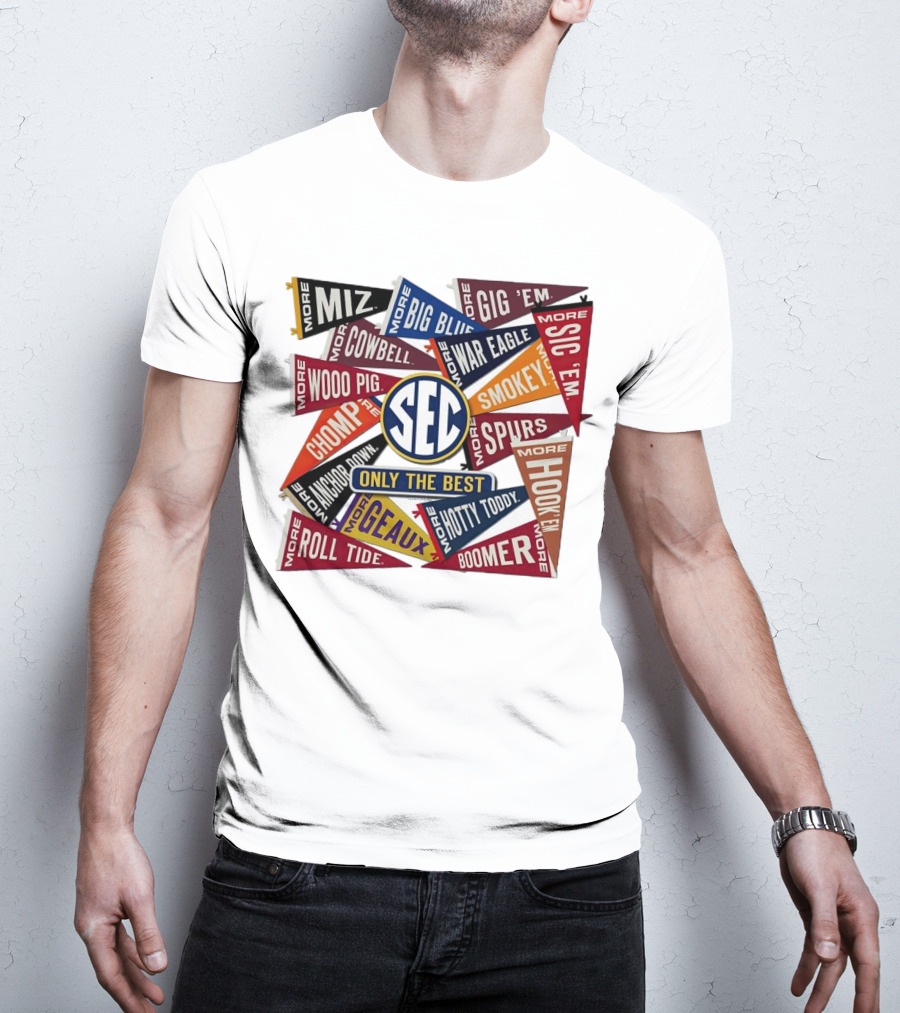 SEC Only The Best Mizzou Tigers More Pennants T-Shirt