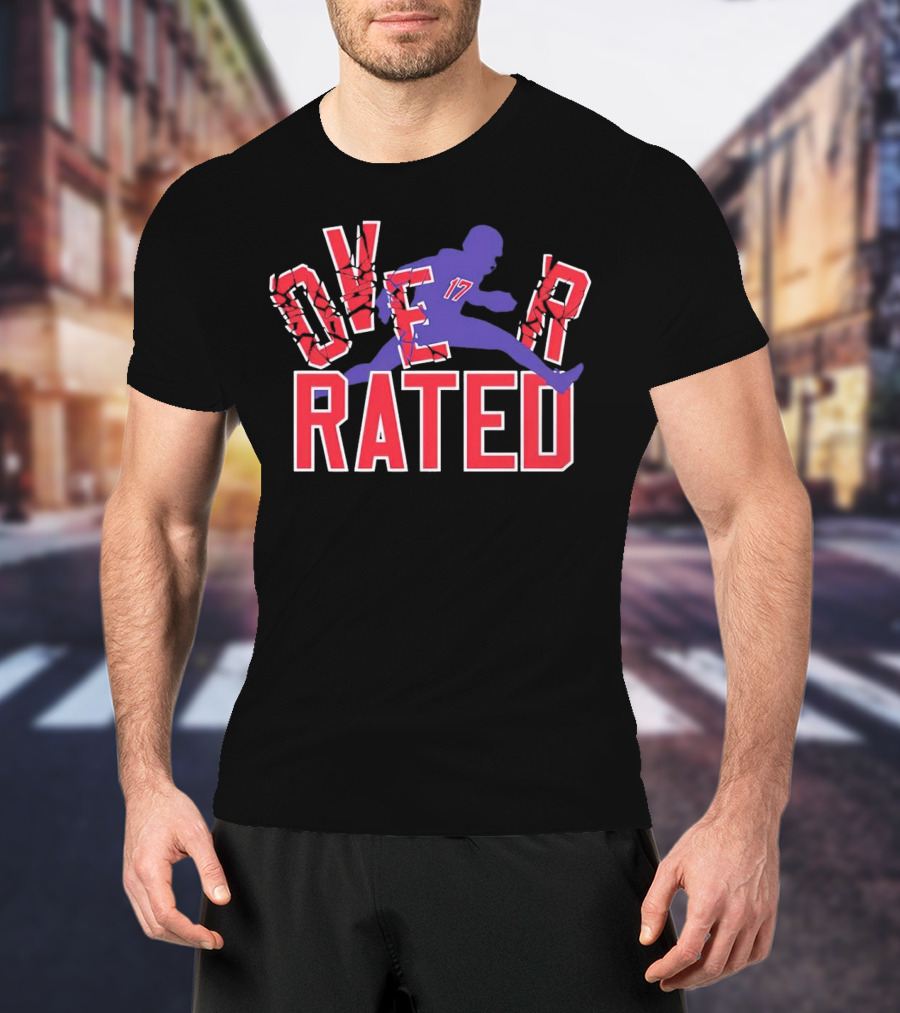 Overrated Josh Allen Football Buffalo Bills Player T-Shirt