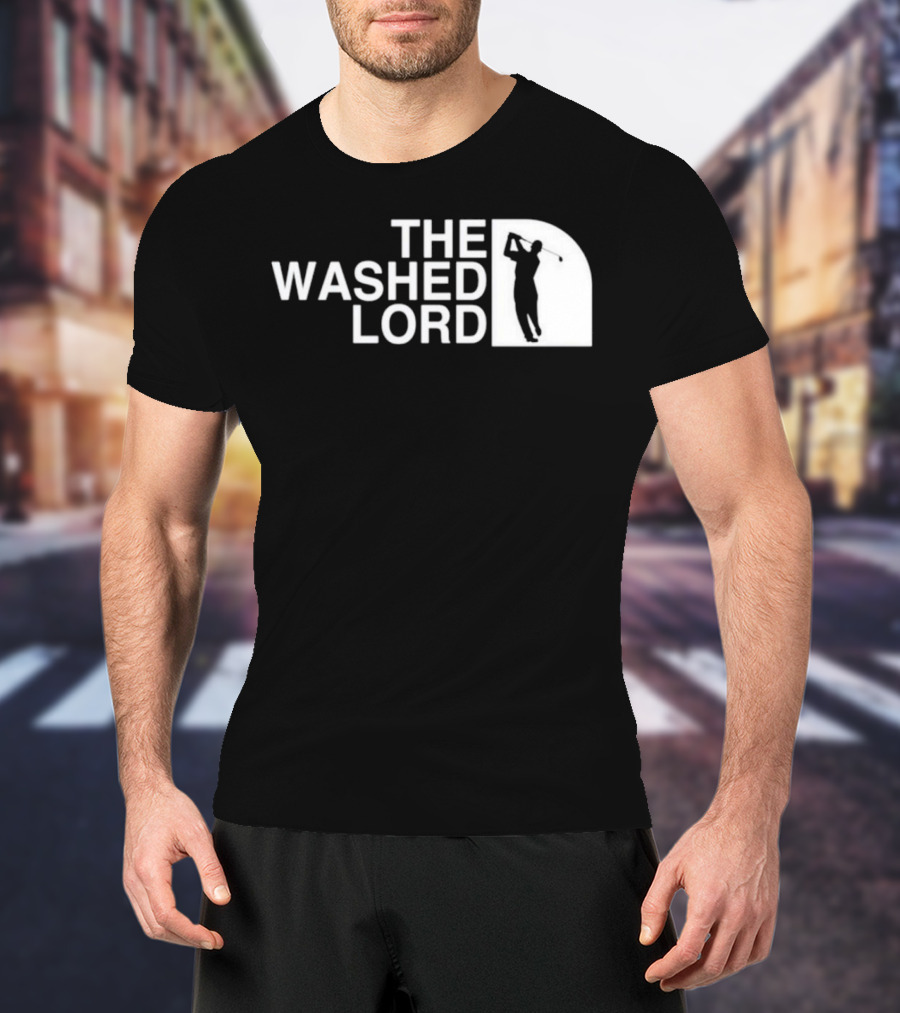 The Washed Lord Golf Swing Silhouette Mock T-Shirt