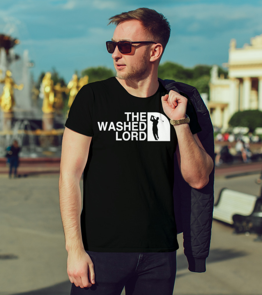 The Washed Lord Golf Swing Silhouette Mock T-Shirt
