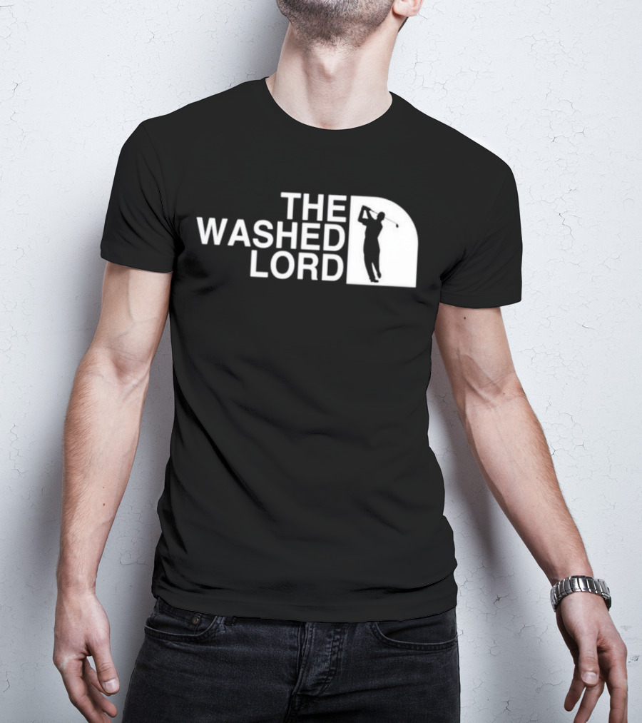 The Washed Lord Golf Swing Silhouette Mock T-Shirt