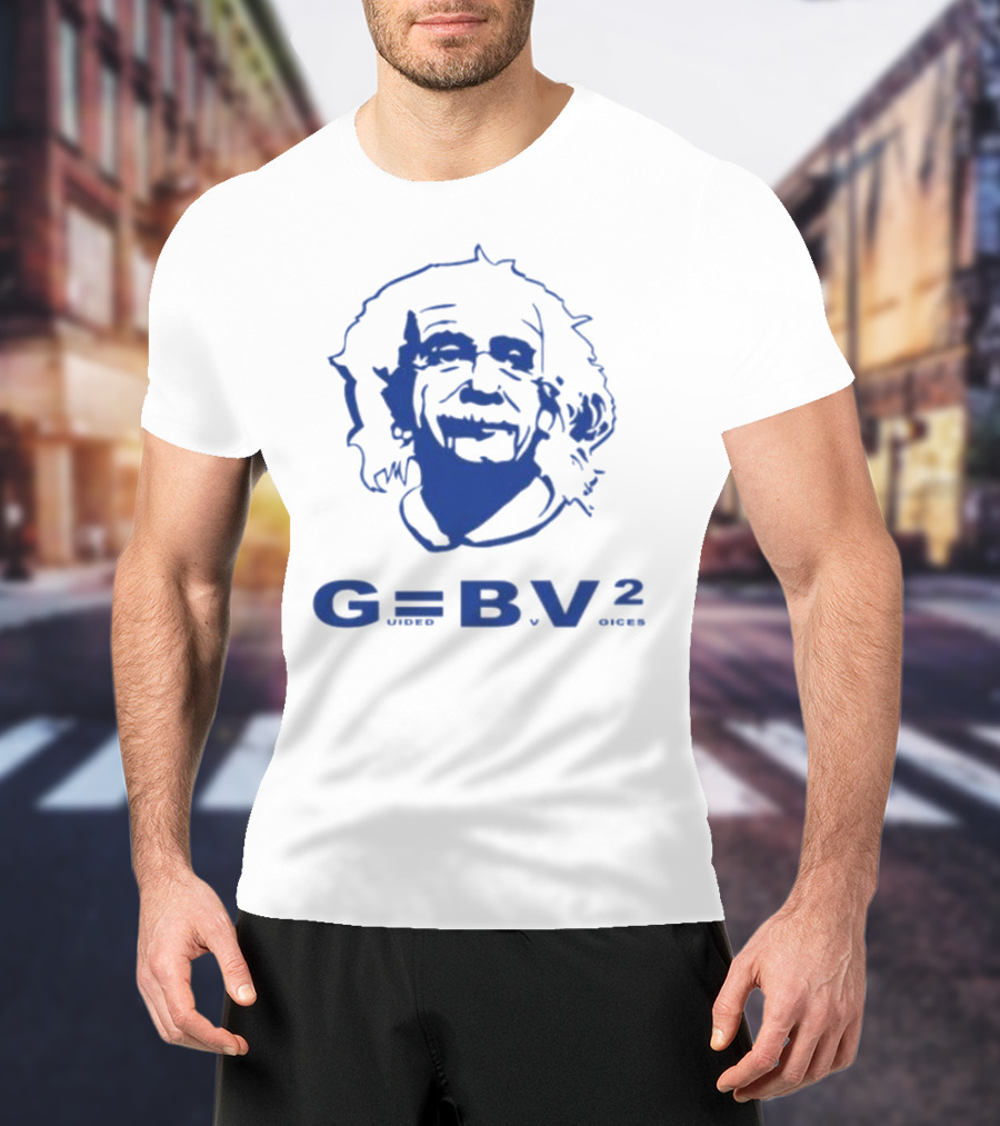 Guided By Voices Albert Einstein G=BV² Blue T-Shirt