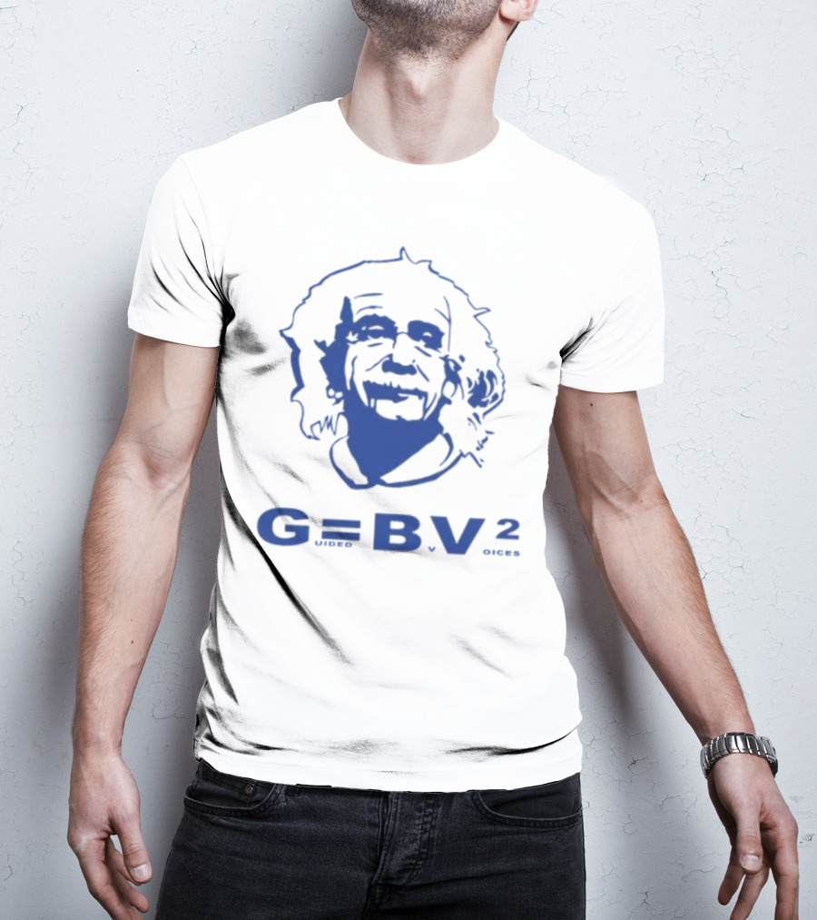 Guided By Voices Albert Einstein G=BV² Blue T-Shirt