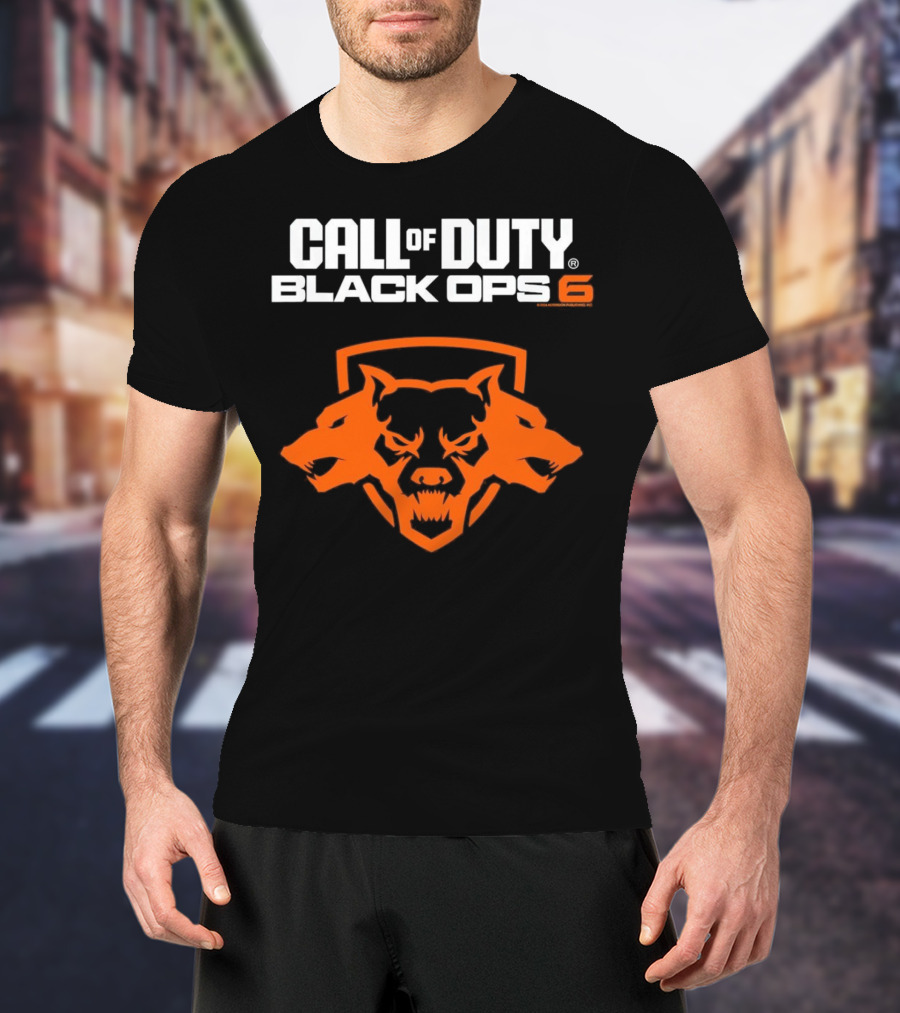 Ripple Junction Call Of Duty Black Ops 6 Orange Cerberus T-Shirt
