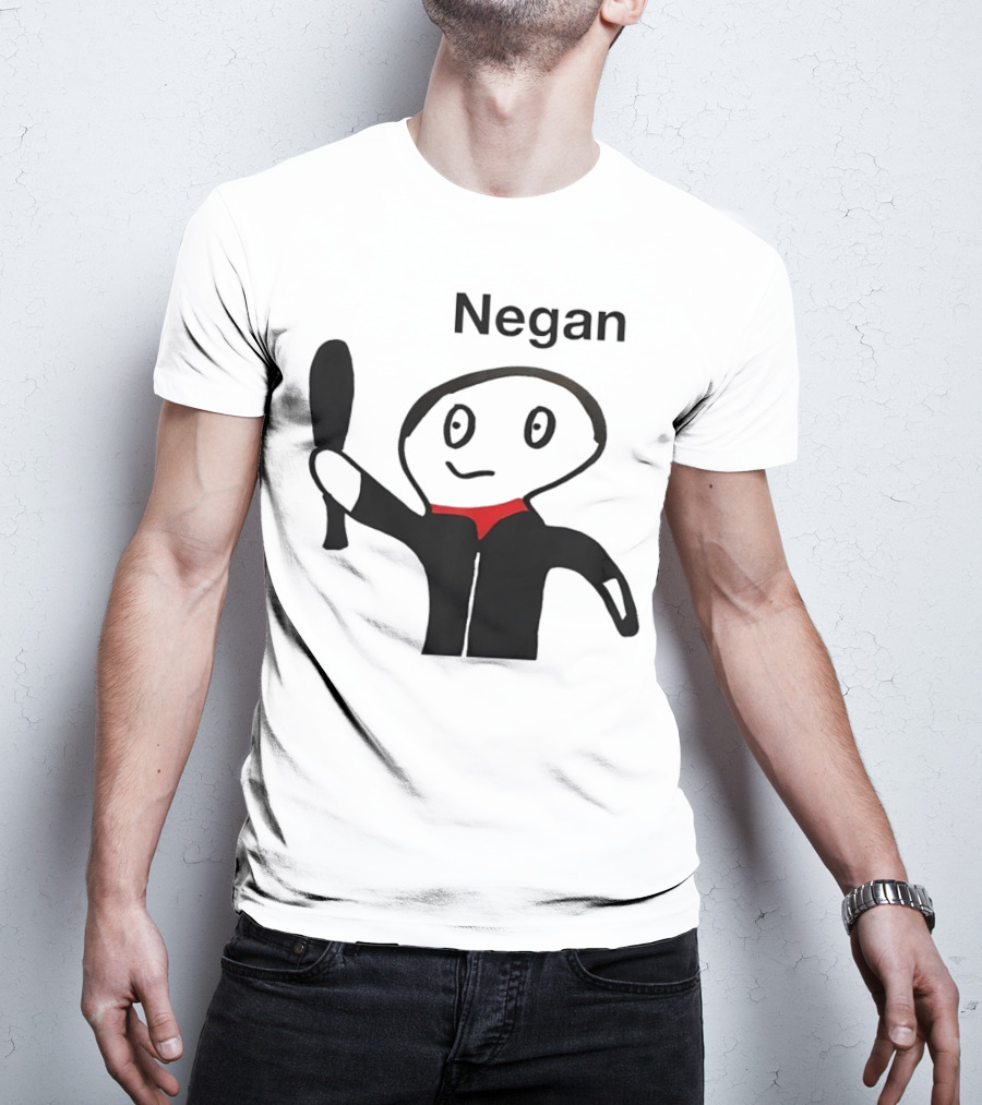Negan Character With Bat From The Walking Dead T-Shirt