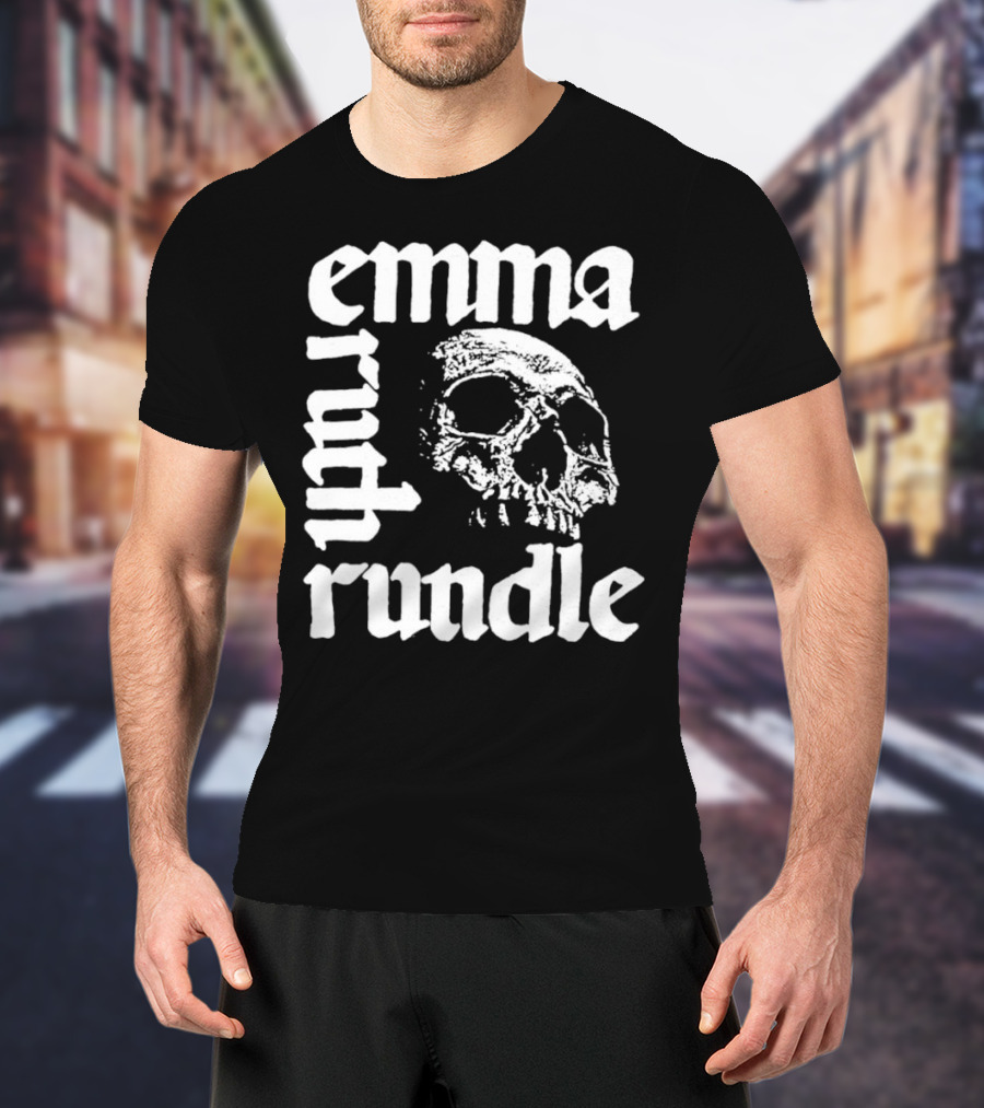 Emma Ruth Rundle Skull Art Patterson Black T-Shirt