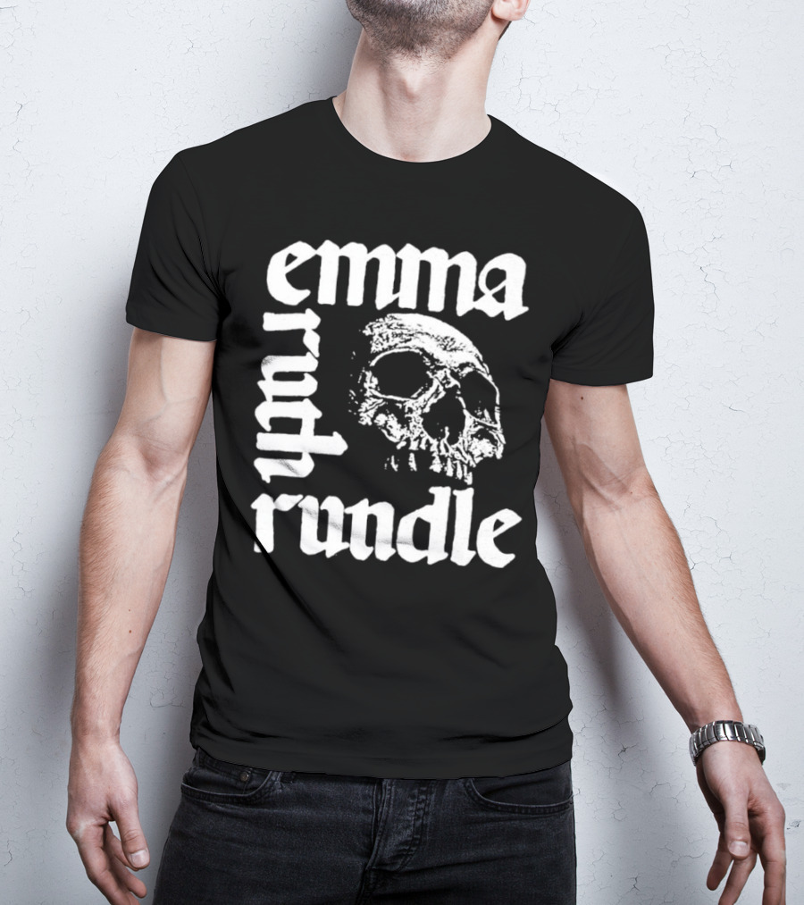 Emma Ruth Rundle Skull Art Patterson Black T-Shirt