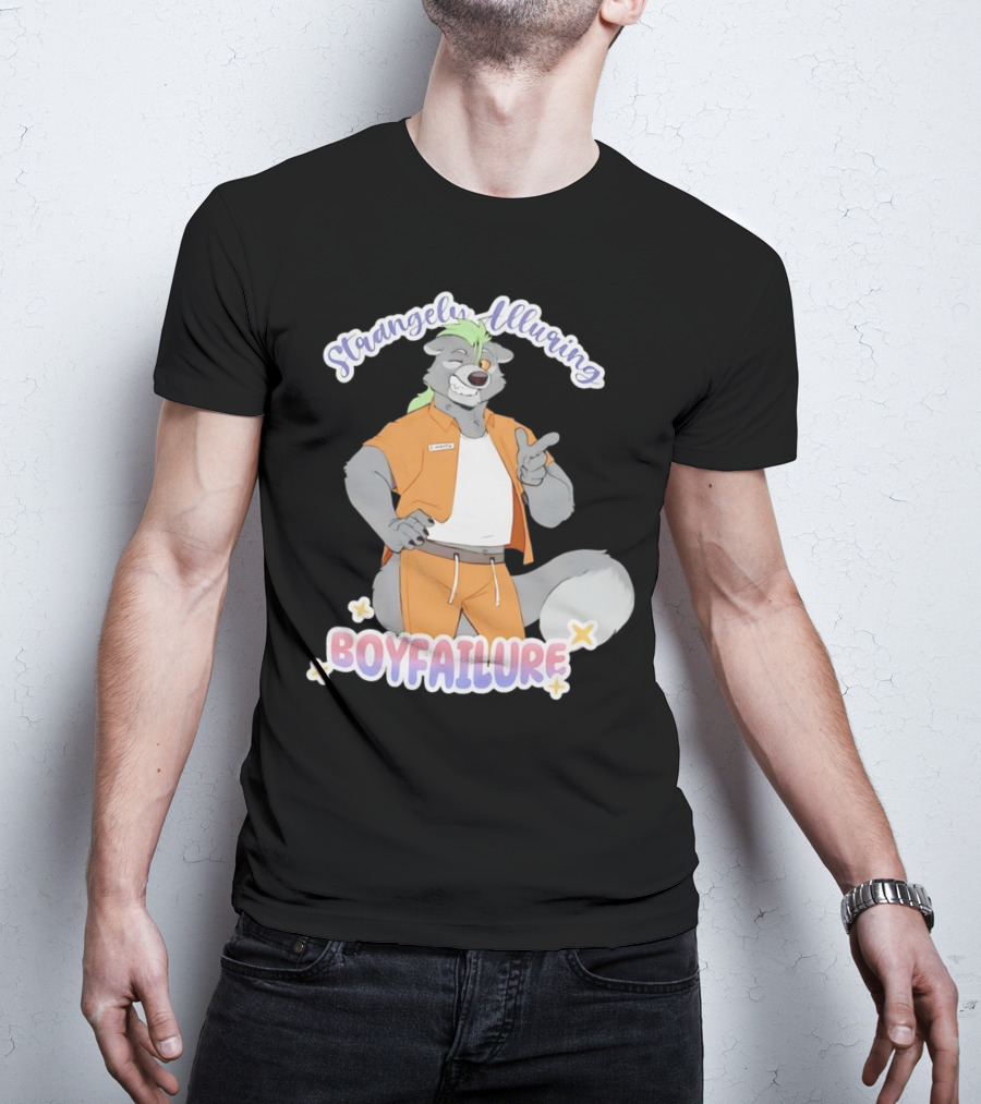 Strangely Alluring Boyfailure Anthro Character In Orange T-Shirt