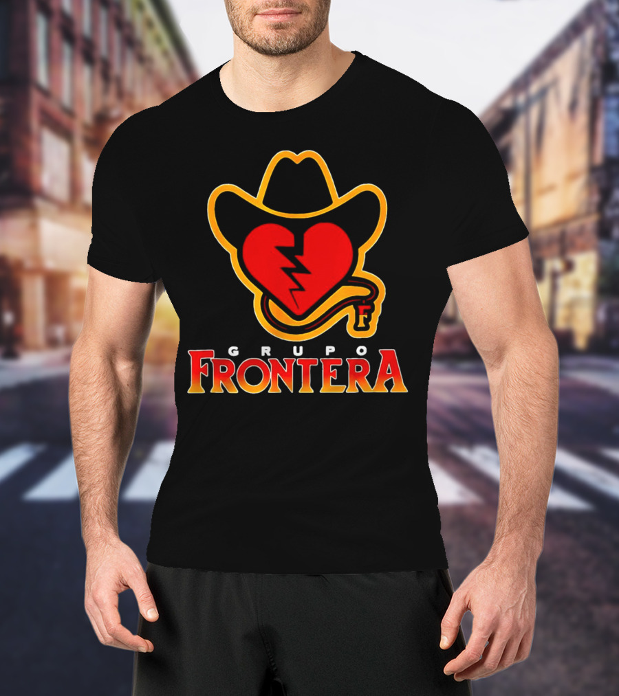 Grupo Frontera Mexican Heart Cowboy Hat Logo Music Musica Mexico T-Shirt